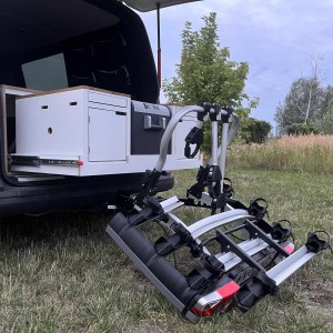 Elektrischer Fahrradträger für Busse, Toyota Proace, Renault Trafic, Opel Vivaro, Peugeot Traveller, Citroen Spacetourer, Fiat