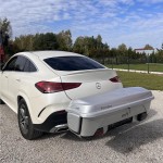 Heck-Box für Anhängerkupplung, Transportkoffer, Stauraum-Box, MFT BackBox für Tesla, Mercedes, VW, Ford und weitere