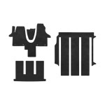 Stoffmatten für Volkswagen California Beach Tour, Multivan EINSEITIGE TÜREN - Set T5, T6, T6.1