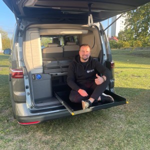 Aluminium-Ausziehschublade 150kg 800 mm Volkswagen Neu California Ocean Coast T7, Kofferraumplattform, Kofferrauminstallation T7