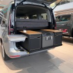 Touristenunterkunft, Schlafsystem, Bett, Campingbox EXKLUSIVE Campingbox, Camping Ausbau, Innenausbau Camping - Volkswagen Caddy, Caddy Maxi