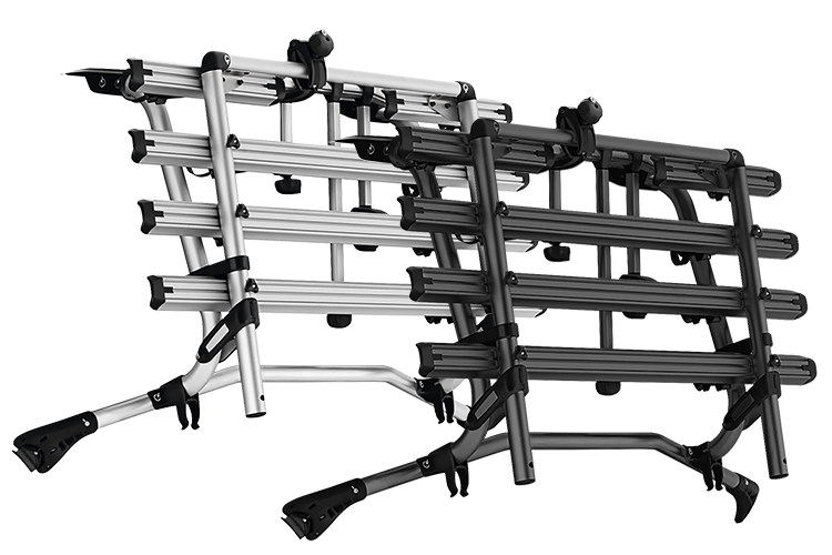 Fahrradträger für VW California, VW Multivan, VW Caravelle- Schwarz