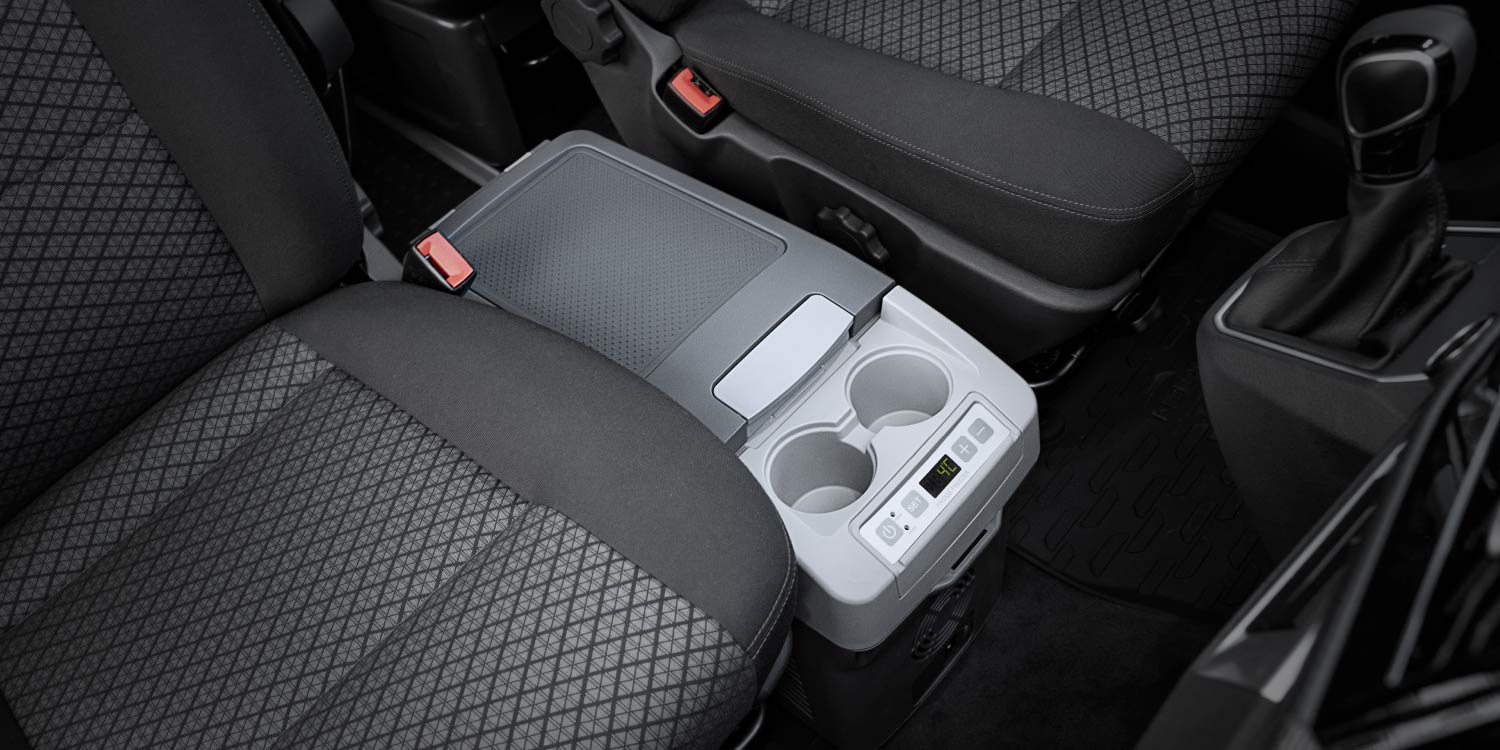 Tragbarer 10,5-Liter-Kompressor-Kühlschrank für VW California, VW Multivan - T5, T6, T6.1, Neuer Multivan