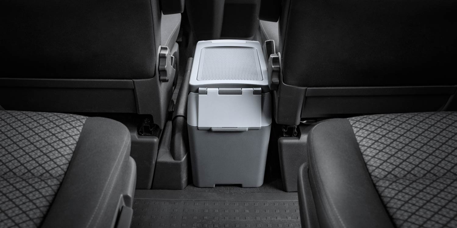 Tragbarer 10,5-Liter-Kompressor-Kühlschrank für VW California, VW Multivan - T5, T6, T6.1, Neuer Multivan