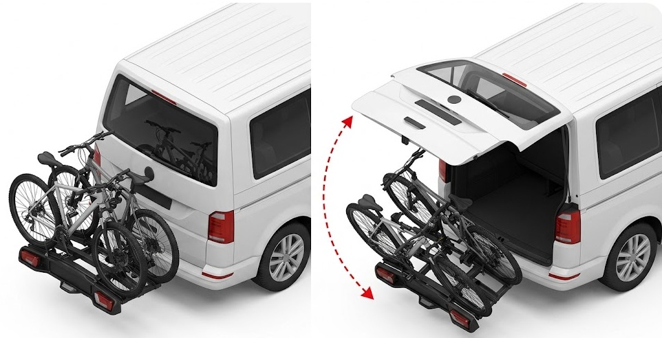 Fahrradträger für die Anhängerkupplung – welcher ist der richtige für Multivan, California und V-Klasse?